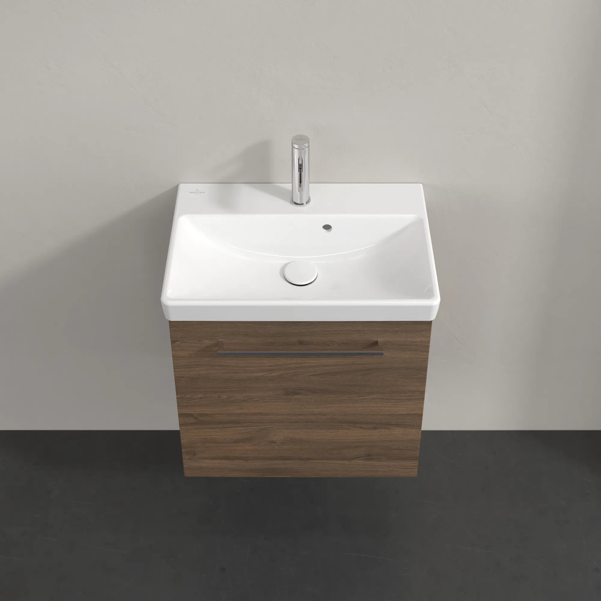 Villeroy & Boch Waschbeckenunterschrank Avento Arizona Oak, 530x514x352mm, 1 Tür, SoftClosing, Wandmontage