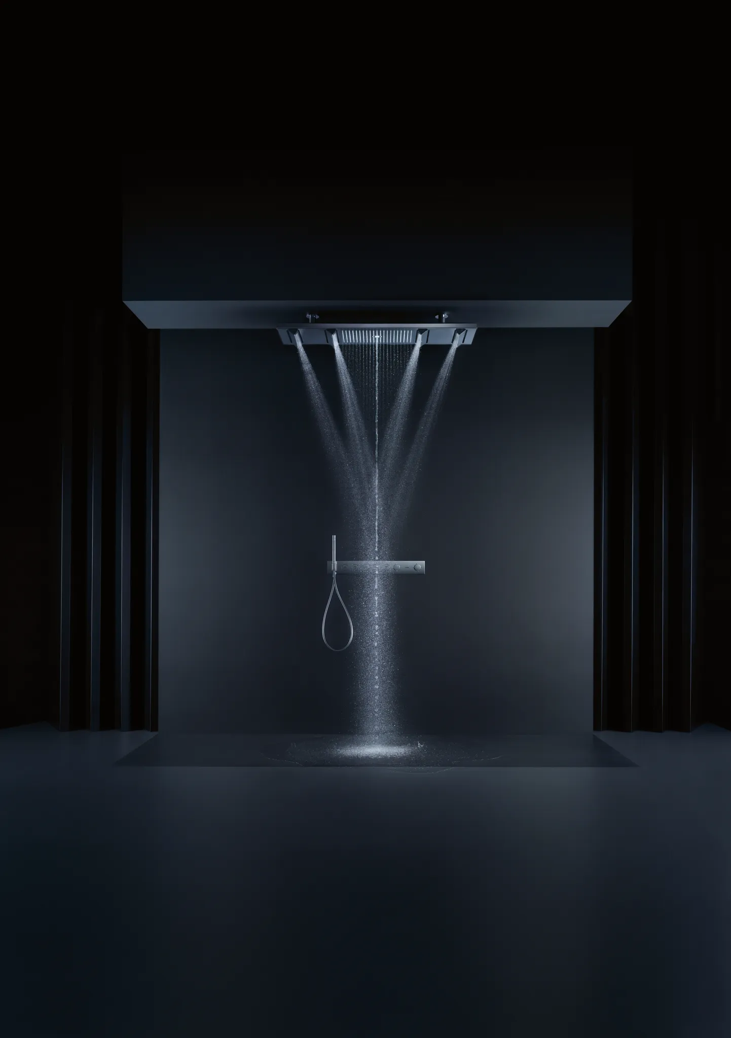 Kopfbrause 1200 4jet Axor ShowerHeaven chrom mit Licht 3500 K Kopfbrause 1200 4jet Axor ShowerHeaven chrom mit Licht 3500 K