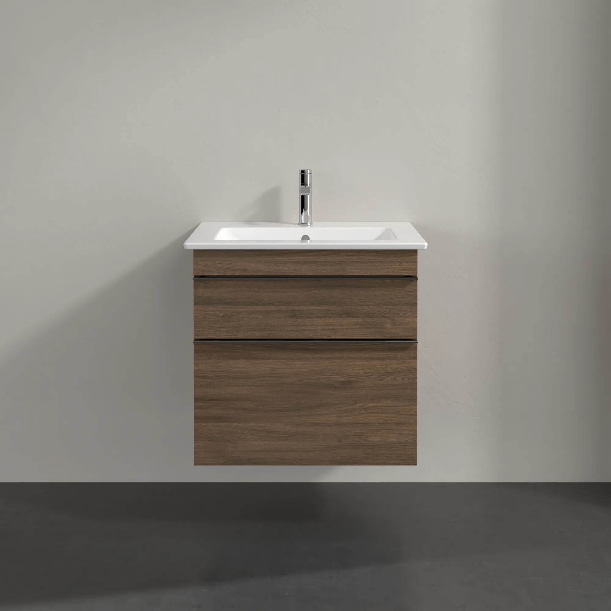 Villeroy & Boch Waschbeckenunterschrank Venticello, Arizona Oak, 603 x 590 x 502 mm, Eckig, SoftClosing, 1 Waschbecken, 2 Auszüge Villeroy & Boch Waschbeckenunterschrank Venticello, Arizona Oak, 603 x 590 x 502 mm, Eckig, SoftClosing, 1 Waschbecken, 2 Auszüge