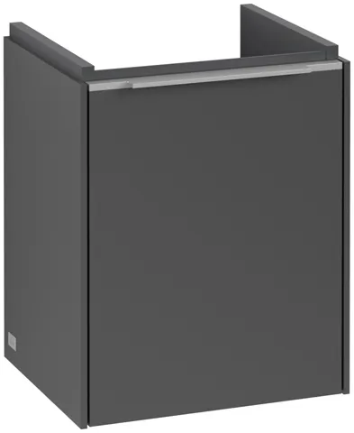 Villeroy & Boch Waschtischunterschrank mit Tür „Subway 3.0“ für Schrankwaschtisch 351 × 429 × 309 mm Graphite, 1 Tür, für Becken mittig, Anschlag rechts Villeroy & Boch Waschtischunterschrank mit Tür „Subway 3.0“ für Schrankwaschtisch 351 × 429 × 309 mm Graphite, 1 Tür, für Becken mittig, Anschlag rechts