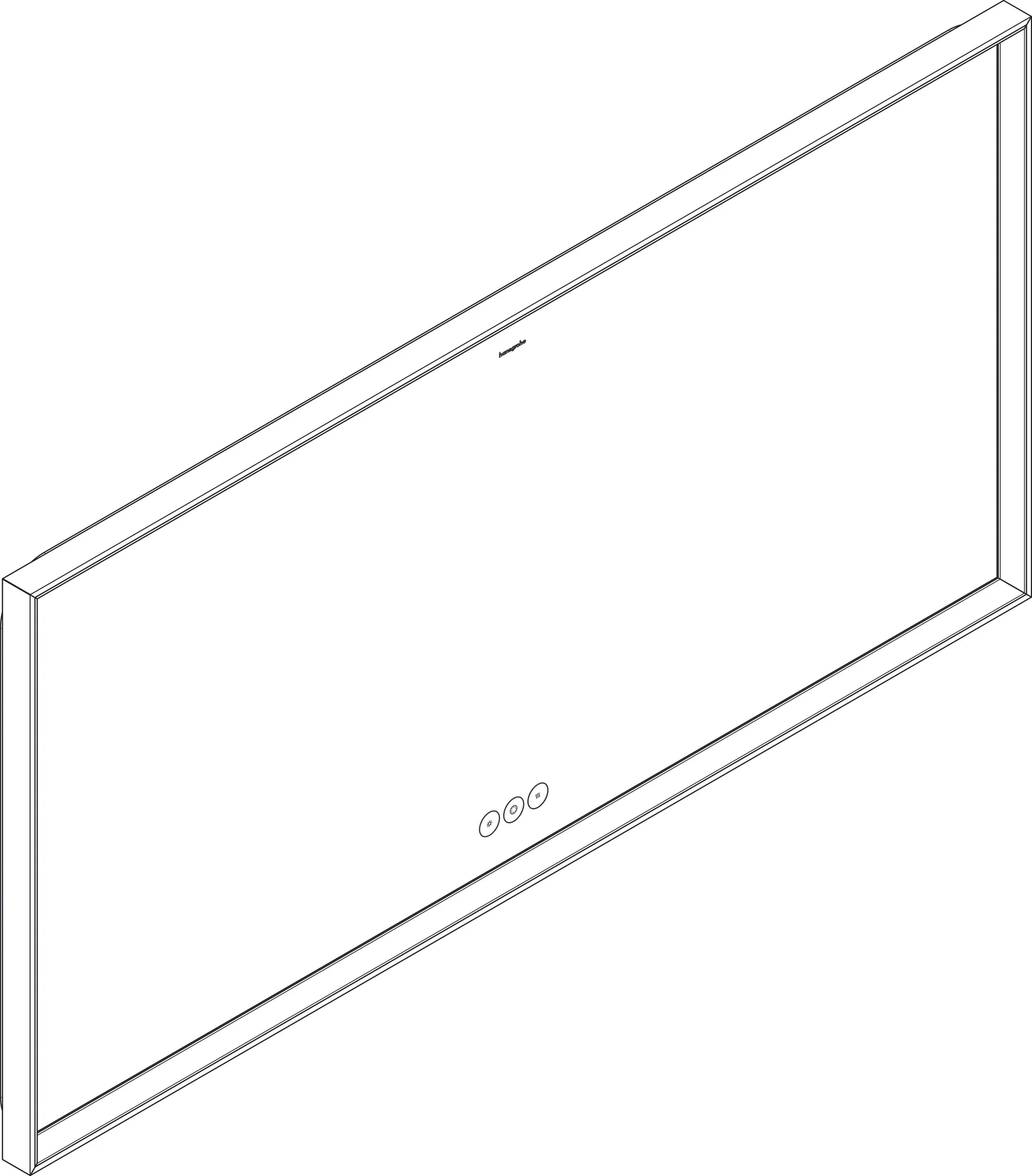 Hansgrohe Xarita E Spiegel mit LED-Beleuchtung, 1400/700/50, Mattweiß Hansgrohe Xarita E Spiegel mit LED-Beleuchtung, 1400/700/50, Mattweiß