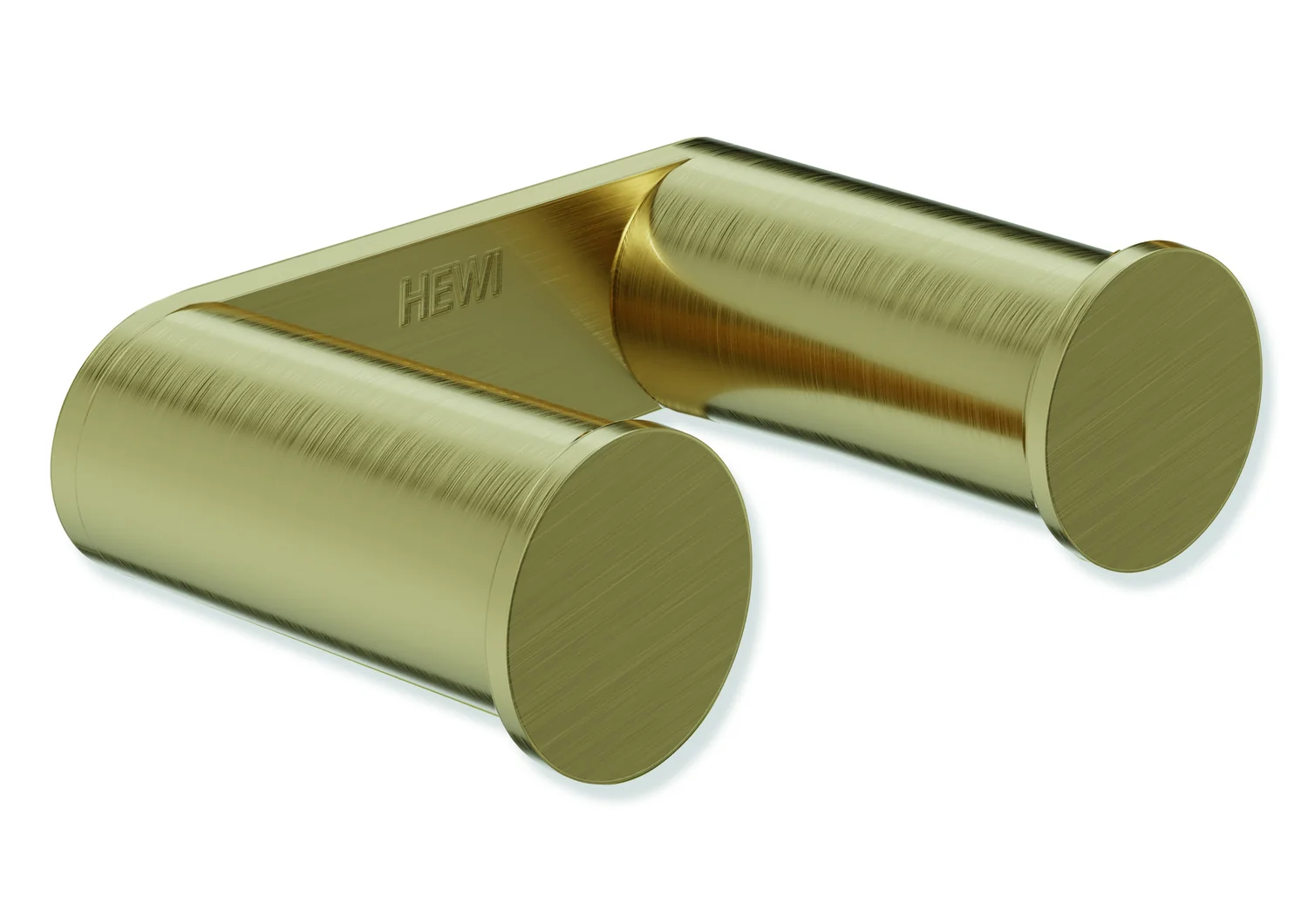 HEWI System 162 Doppelhaken, Edelstahl PVD, 37x58 mm