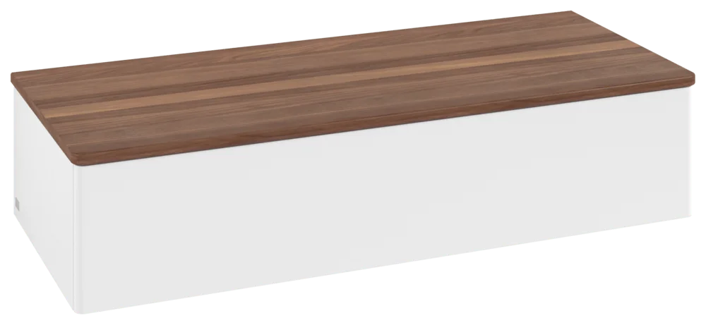 Villeroy & Boch Antao L41 Sideboard, 1200x268x500mm, White Matt Lacquer / Warm Walnut