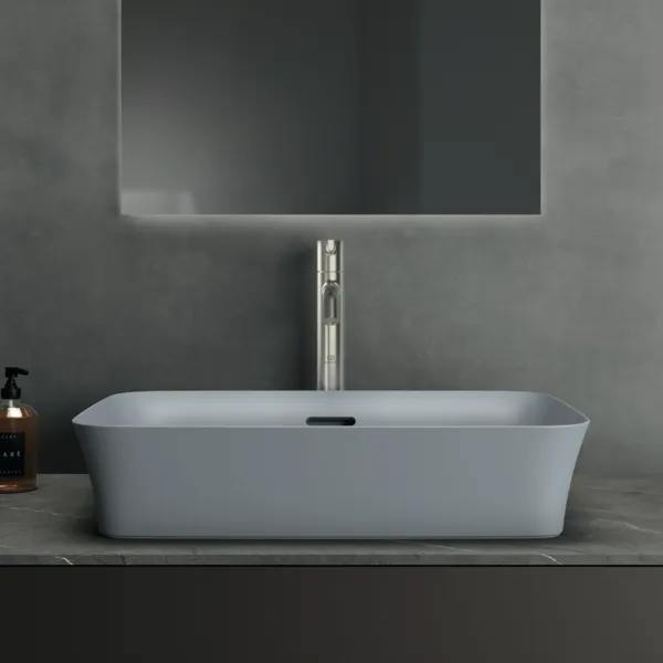 Waschbecken „Ipalyss“ 55 × 38 × 14,5 cm in Puderblau