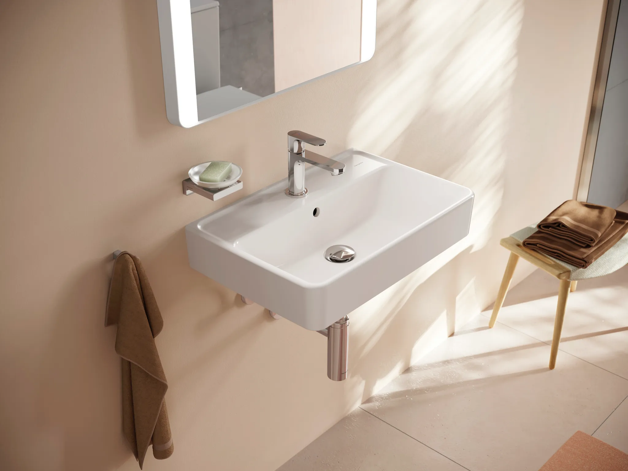 Hansgrohe AddStoris Q Seifenschale, Chrom Hansgrohe AddStoris Q Seifenschale, Chrom