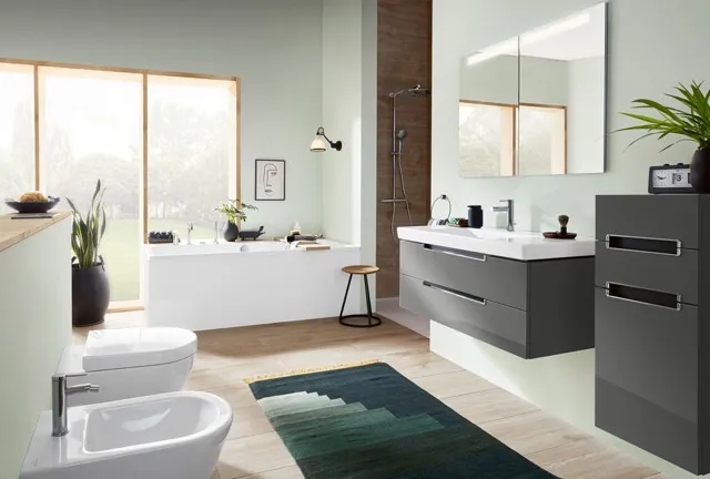 Villeroy & Boch Wandwaschtisch „Subway 2.0“ 1000 × 480 × 180 mm, für Becken mittig, mit Hahnlochbohrung, Hahnlochposition mittig, mit Hahnlochbank in Weiß Alpin Villeroy & Boch Wandwaschtisch „Subway 2.0“ 1000 × 480 × 180 mm, für Becken mittig, mit Hahnlochbohrung, Hahnlochposition mittig, mit Hahnlochbank in Weiß Alpin