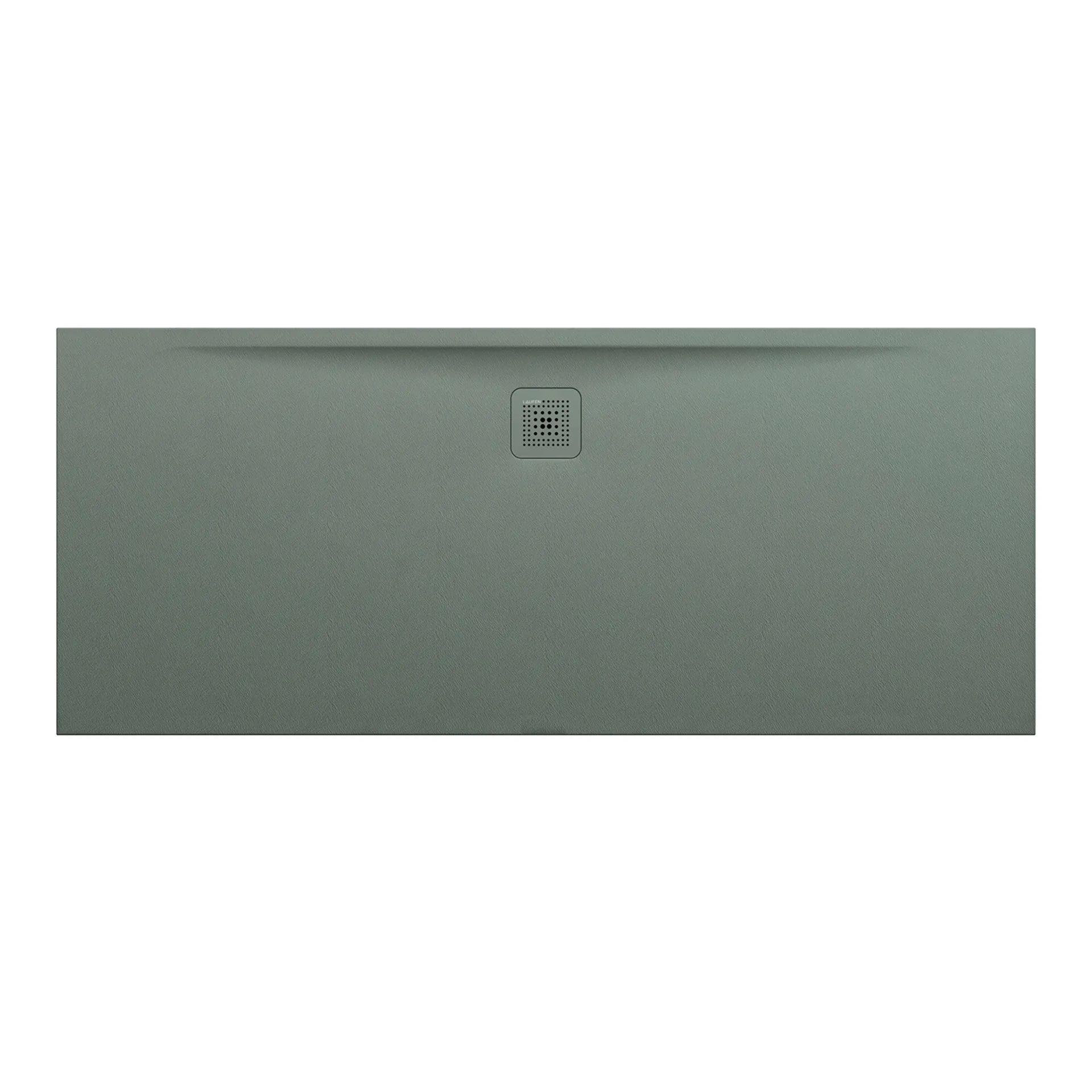 Laufen rechteck Duschwanne „Pro“ Ablauf lange Seite 1800 × 750 mm in Betongrau