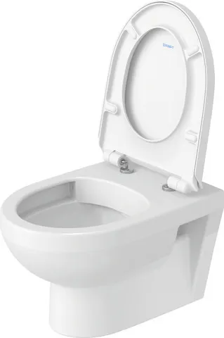 Duravit Wand-Tiefspül-WC inkl. WC-Sitz „No.1“ 37,3 × 54 × 39,3 cm, Befestigung sichtbar