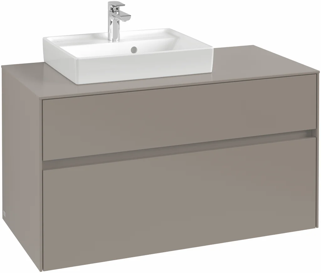Villeroy & Boch Waschbeckenunterschrank Collaro C014B0, Eckig White Oak, 1000x548x500mm, mit Beleuchtung und SoftClosing Villeroy & Boch Waschbeckenunterschrank Collaro C014B0, Eckig White Oak, 1000x548x500mm, mit Beleuchtung und SoftClosing