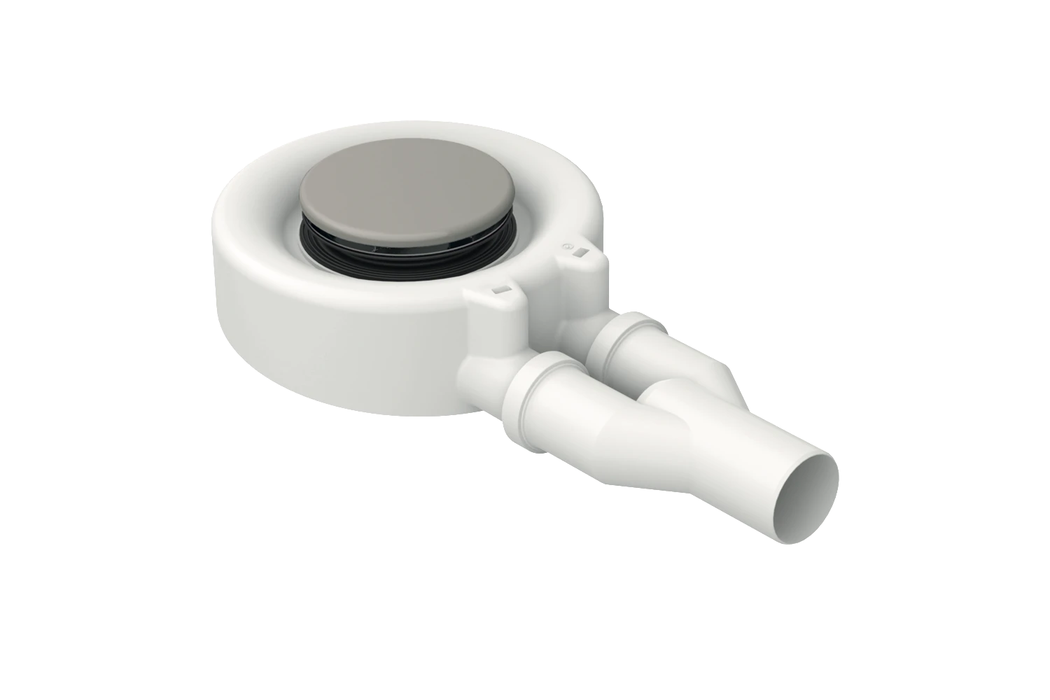Bette Ablaufgarnitur für Duschwannen „BetteScope“ Modell B574 ⌀ 90 × 80 mm, ohne Überlauf in Silver