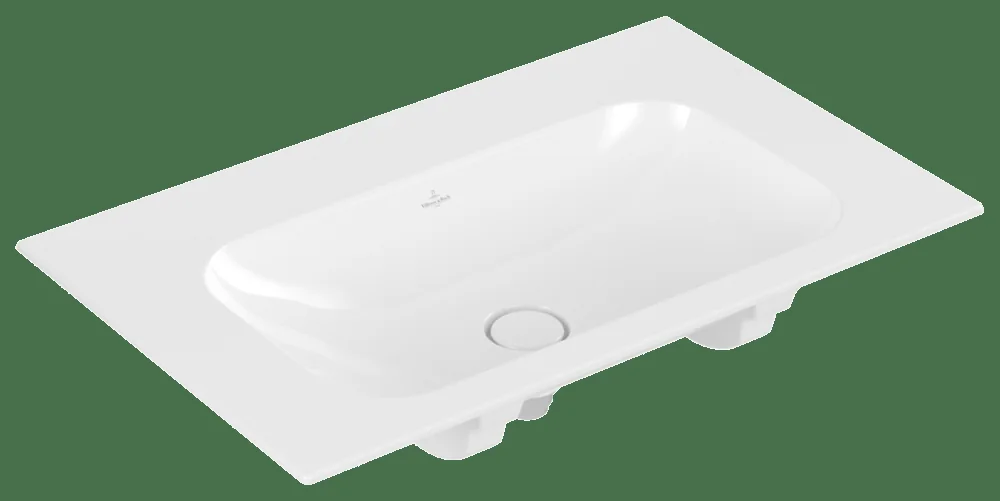 Villeroy & Boch Schrankwaschtisch Finion 416483, 800x500mm, Rechteck, ohne Überlauf, Weiß Alpin CeramicPlus