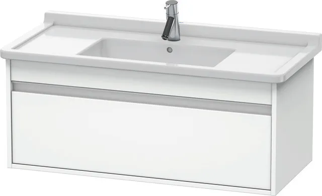 Duravit Waschtischunterschrank wandhängend „Ketho“ 100 × 41 × 45,5 cm Weiß Matt Duravit Waschtischunterschrank wandhängend „Ketho“ 100 × 41 × 45,5 cm Weiß Matt