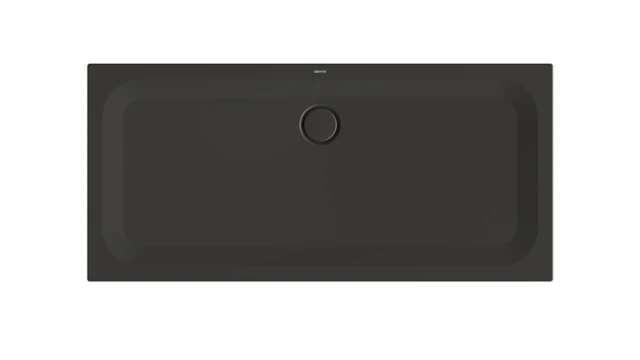 Bette quadrat Duschwanne „BetteUltra“ 1600 × 750 mm mit BetteAntirutsch Pro, ohne Oberflächenveredelung, mit Minimum-Wannenträger, in Anthracite