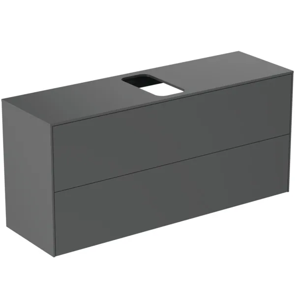 Ideal Standard Waschtischunterschrank Conca, 2 Auszüge, anthrazit