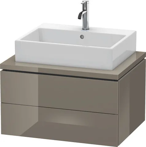 Duravit Waschtischunterschrank wandhängend „L-Cube“ 72 × 40 × 54,7 cm Flannel Grey Hochglanz