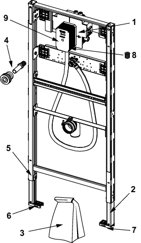 TECEprofil Urinalmodul mit TECE-Spülergehäuse U 2 TECEprofil Urinalmodul mit TECE-Spülergehäuse U 2