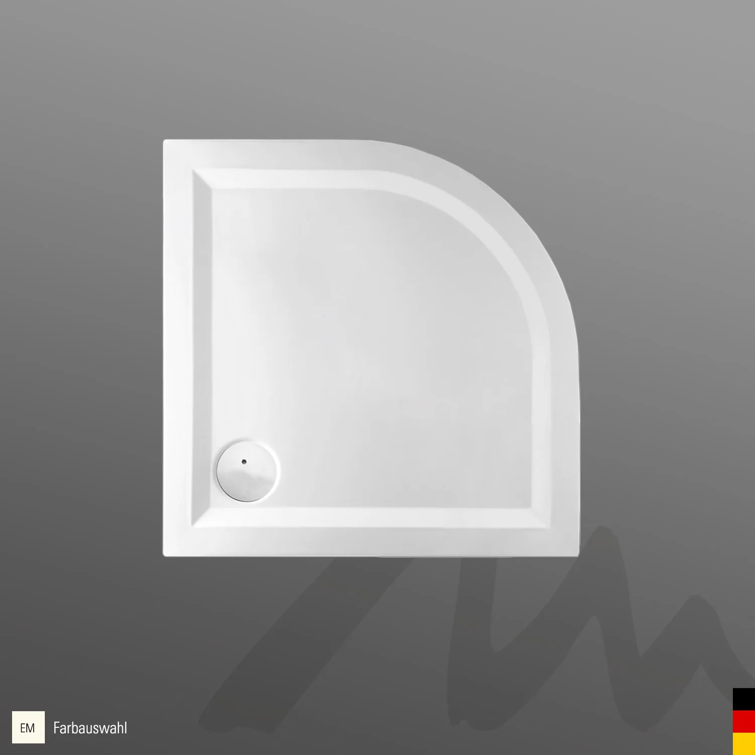 Mauersberger Acryl-Duschwanne aphylla 90 SF R:55, 900x900x50, Farbgruppe: 3 Mauersberger Acryl-Duschwanne aphylla 90 SF R:55, 900x900x50, Farbgruppe: 3