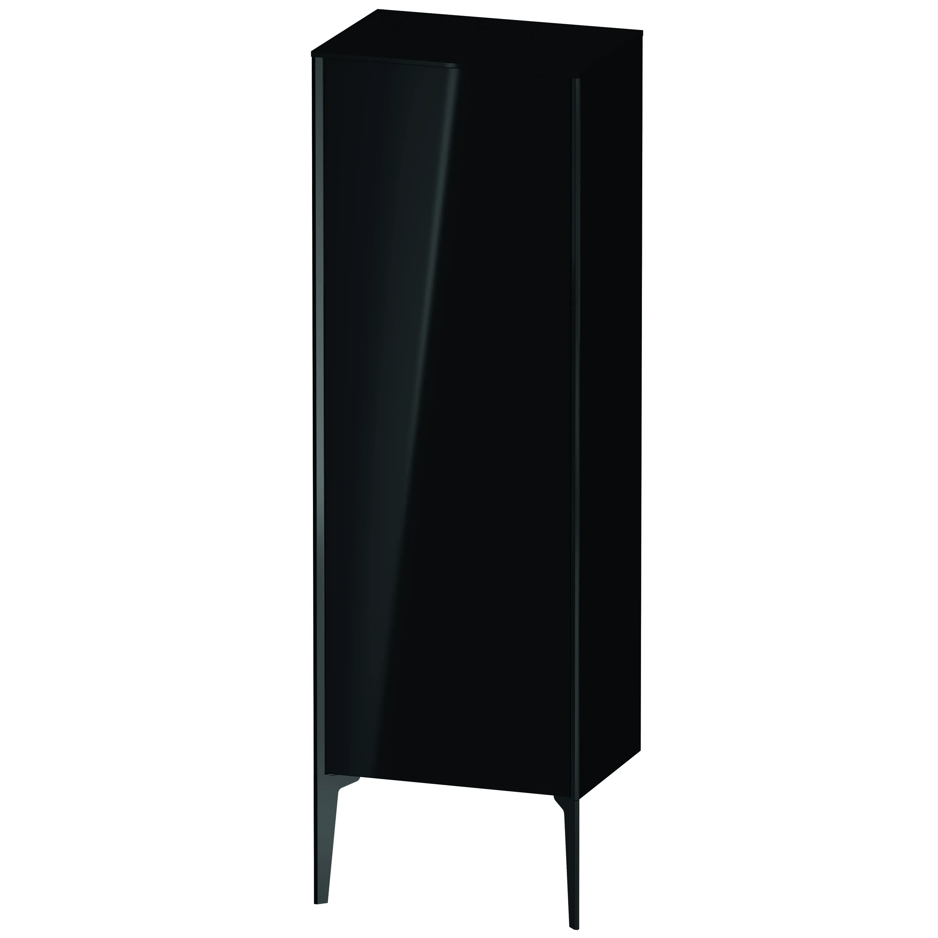 Duravit Halbhochschrank „XViu“ 50 × 133 × 36 cm in Schwarz Hochglanz