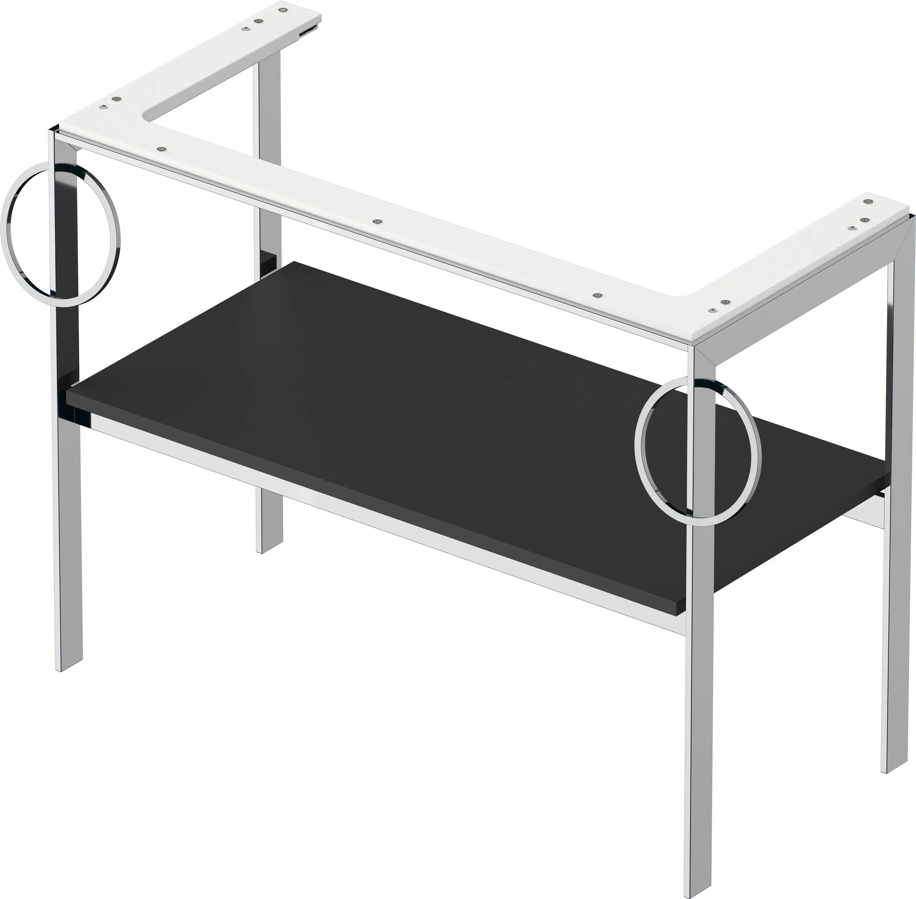 Duravit Konsole „White Tulip“ in Graphit Seidenmatt Duravit Konsole „White Tulip“ in Graphit Seidenmatt