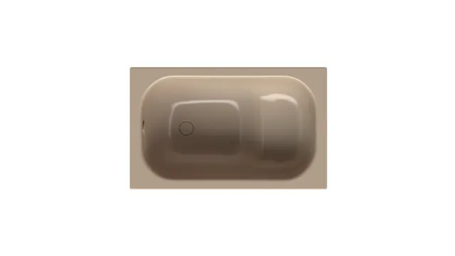 Bette Badewannen Rechteck Step Greige 1050x650x420 mm glasierter Titan-Stahl Einbau Unterbau 30 mm Randhöhe 1-Sitzer