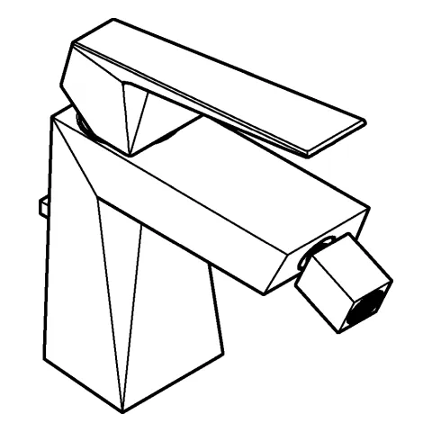 Einhand-Bidetbatterie Allure Brilliant 24347, Einlochmontage, Zugstangen-Ablaufgarnitur 1 1/4'', chrom Einhand-Bidetbatterie Allure Brilliant 24347, Einlochmontage, Zugstangen-Ablaufgarnitur 1 1/4'', chrom