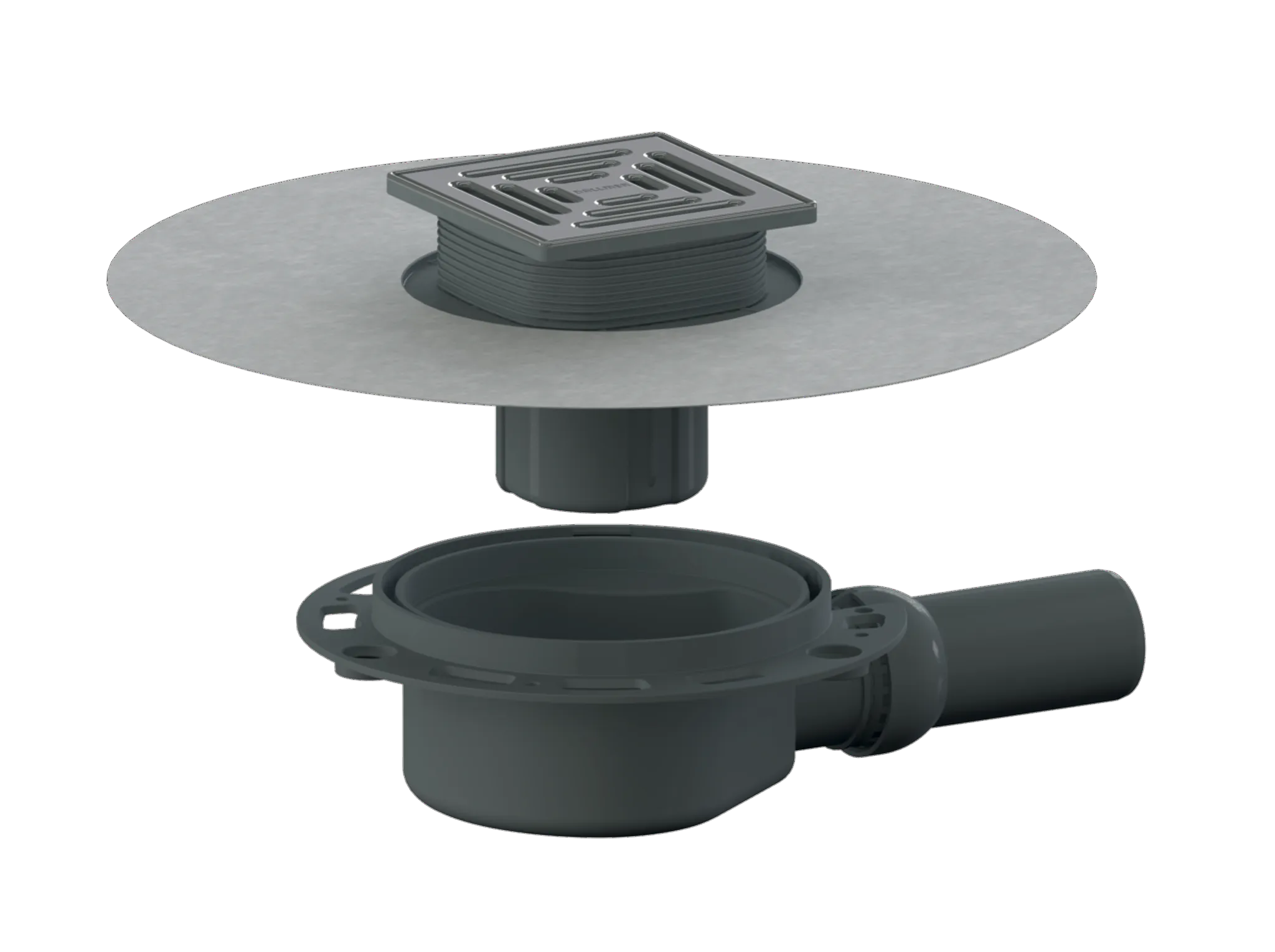 Bodenablauf DallDrain Select OM, DN 50, 120 x 120 mm Bodenablauf DallDrain Select OM, DN 50, 120 x 120 mm