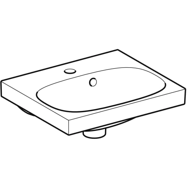 Wandwaschtisch „Acanto“, rechteckig 45 × 38,2 cm Wandwaschtisch „Acanto“, rechteckig 45 × 38,2 cm