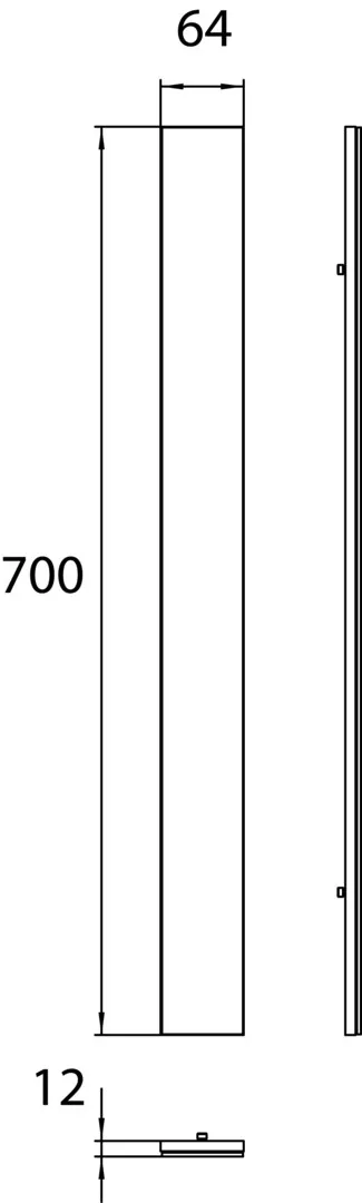 Einbau-Set prime SlimHalbeinbau Glas Schwarz glänzend Einbau-Set prime SlimHalbeinbau Glas Schwarz glänzend