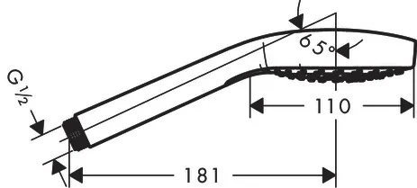 Handbrause Croma Select E Vario weiss/chrom Handbrause Croma Select E Vario weiss/chrom