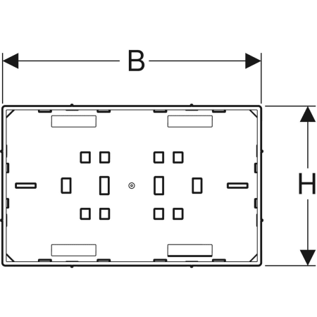 Omega Abdeckplatte flächenbündig, mit Sichtrahmen: kundenspezifisch Omega Abdeckplatte flächenbündig, mit Sichtrahmen: kundenspezifisch
