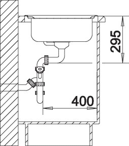 Küchenspülbecken BLANCO TIPO 9 E, 526338 B-Ware Sonderpreis