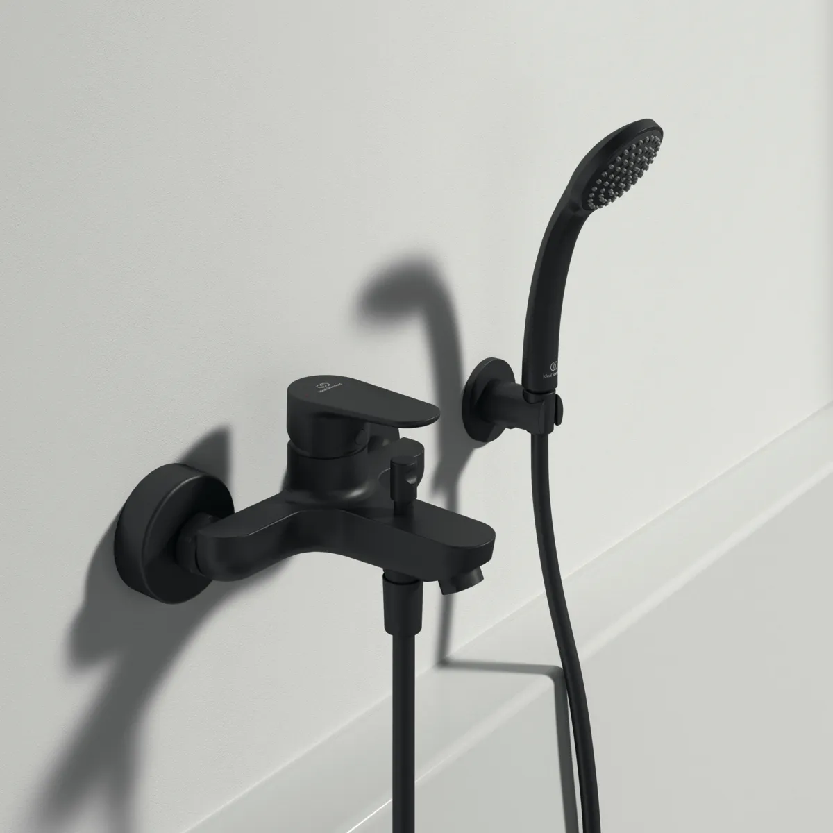 Ideal Standard Badearmatur Aufputz Cerafine O, Ausladung 155mm, Silk Black