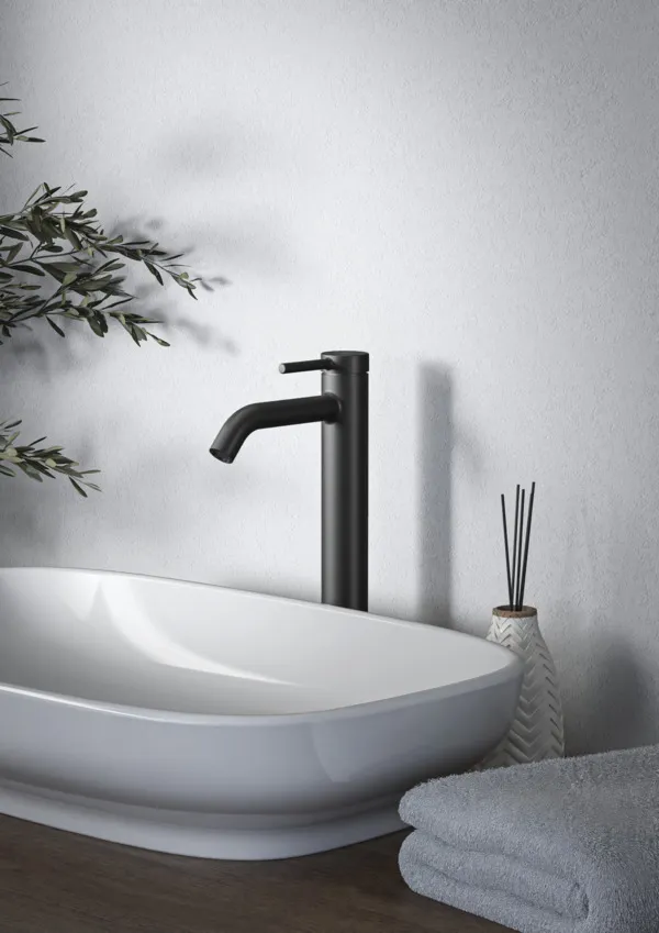 Ideal Standard Waschtischarmatur Ceraline Nuovo Ausladung 135mm verlängerter Sockel ohne Ablaufgarnitur BlueStart Silk Black Ideal Standard Waschtischarmatur Ceraline Nuovo Ausladung 135mm verlängerter Sockel ohne Ablaufgarnitur BlueStart Silk Black