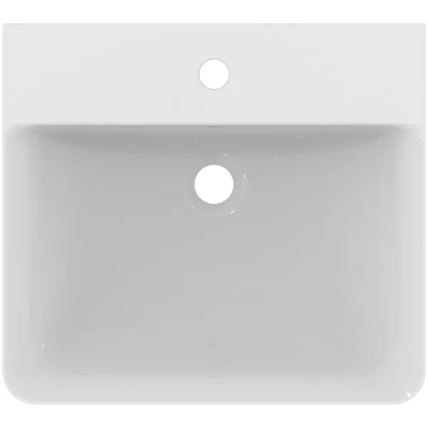 Waschbecken „ConnectAir“ 50 × 45 × 16 cm, Hahnlochposition mittig in Weiß Waschbecken „ConnectAir“ 50 × 45 × 16 cm, Hahnlochposition mittig in Weiß