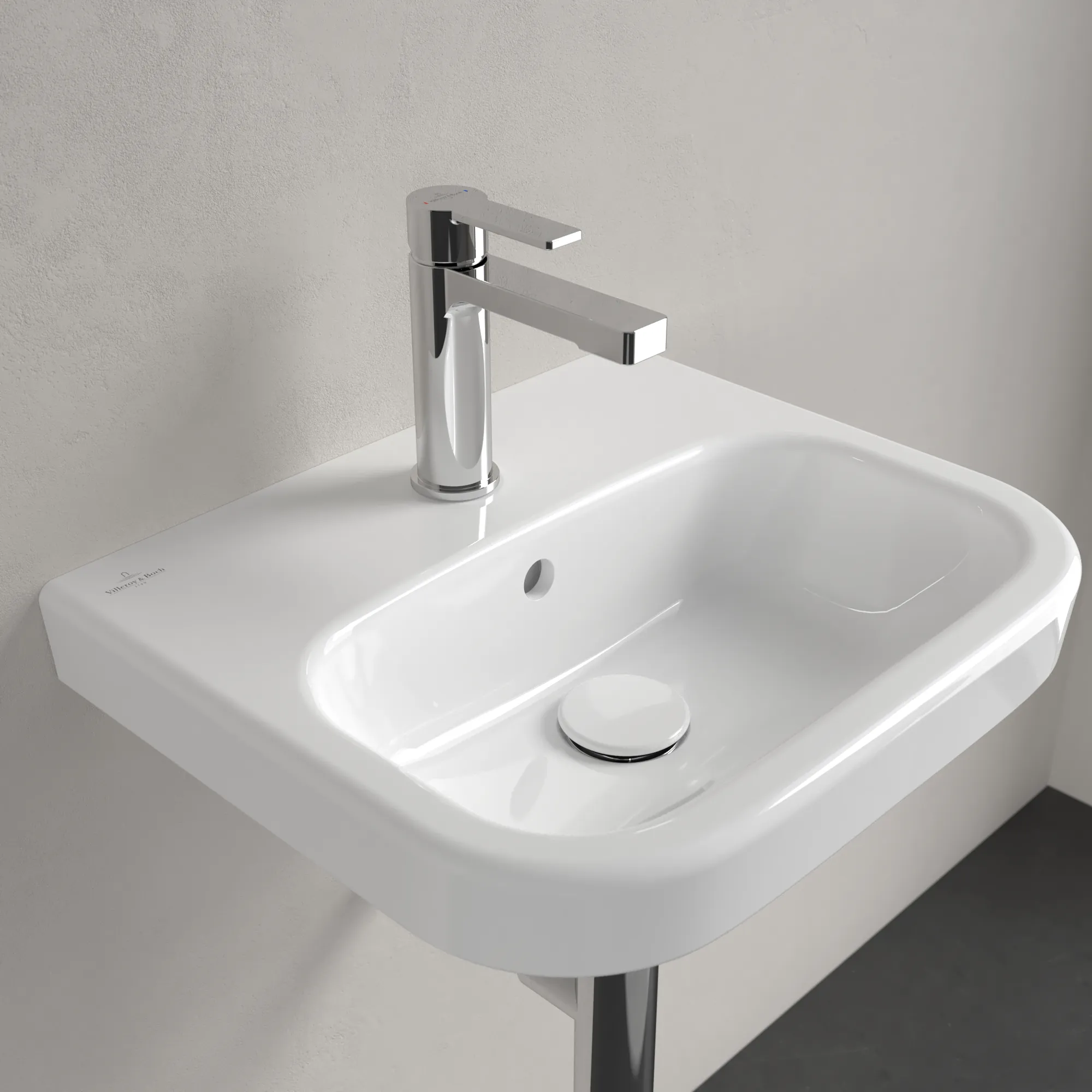 Handwaschbecken „Architectura“ 45 × 38 × 14,5 cm, mittig, ohne Hahnlochbohrung