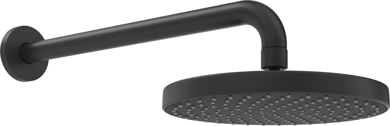 HansaBASICJET Kopfbrause 4436 1-strahlig d 200 mm L=348 Matt-Schwarz HansaBASICJET Kopfbrause 4436 1-strahlig d 200 mm L=348 Matt-Schwarz