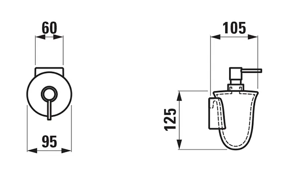 Seifenspender THE NEW CLASSIC 105x95x125 Saphirkeramik Montagezubehör inklusive weiß Seifenspender THE NEW CLASSIC 105x95x125 Saphirkeramik Montagezubehör inklusive weiß