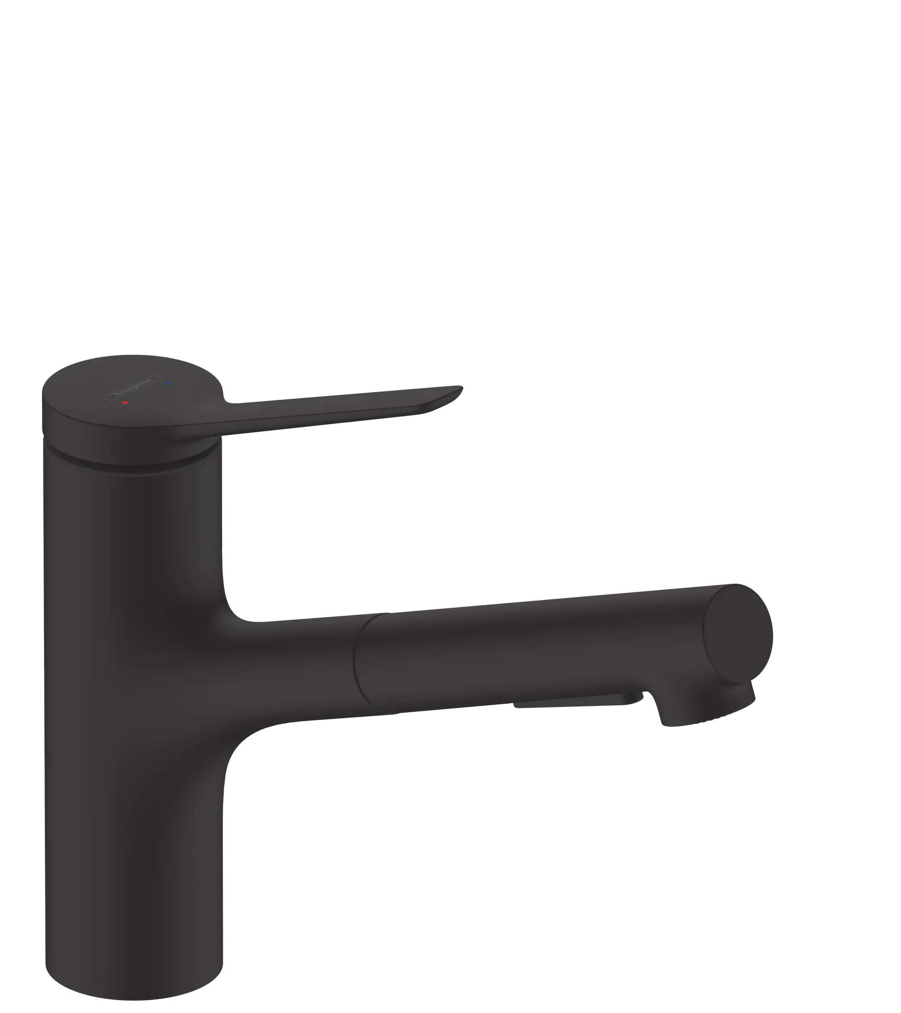 Hansgrohe Zesis M33 Einhebel-Küchenmischer, 150, Ausziehbrause, 2jet, Mattschwarz