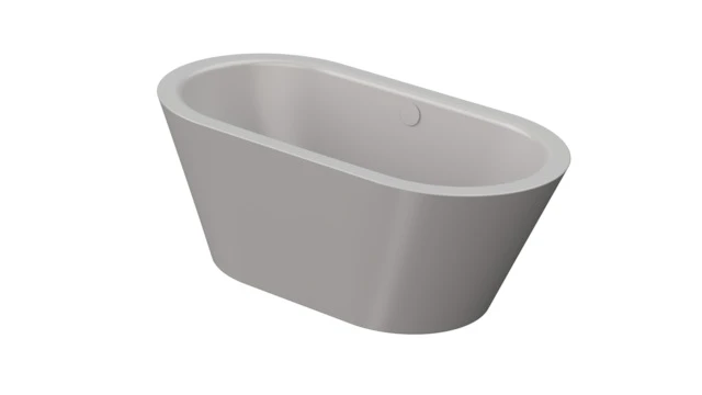 Bette BetteSilhouette Badewanne Oval Starlet Dust 1500x800x420 mm Freistehend 2-Sitzer glasierter Titan-Stahl