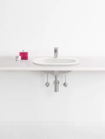 Villeroy & Boch Einbauwaschtisch „O.novo“ mit 1×1 Hahnlochbohrung, 560 × 405 × 200 mm, mit Hahnlochbohrung, Hahnlochposition mittig in Weiß Alpin Villeroy & Boch Einbauwaschtisch „O.novo“ mit 1×1 Hahnlochbohrung, 560 × 405 × 200 mm, mit Hahnlochbohrung, Hahnlochposition mittig in Weiß Alpin