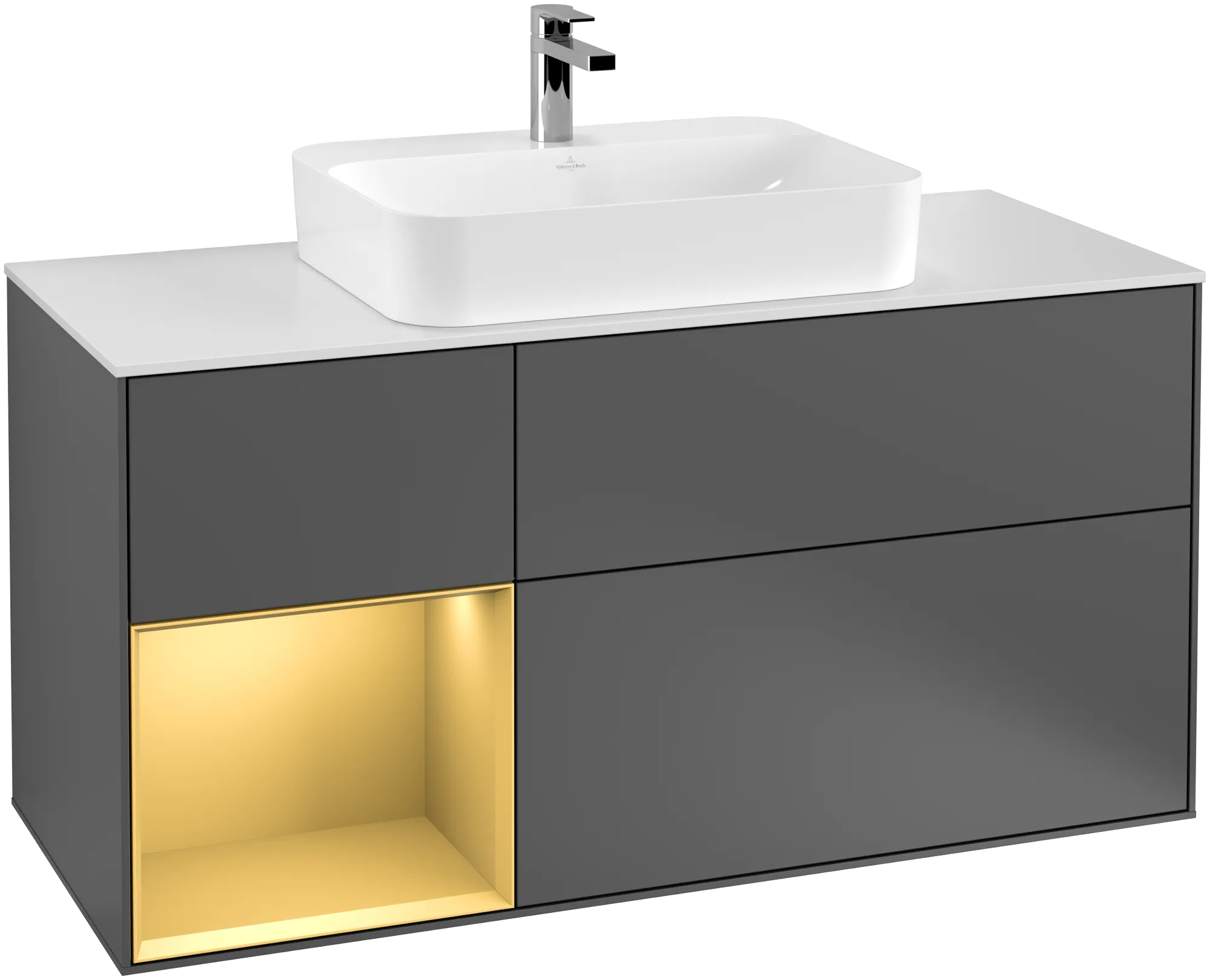 Villeroy & Boch Finion Waschbeckenunterschrank F41 1200x603x501mm anthrazit