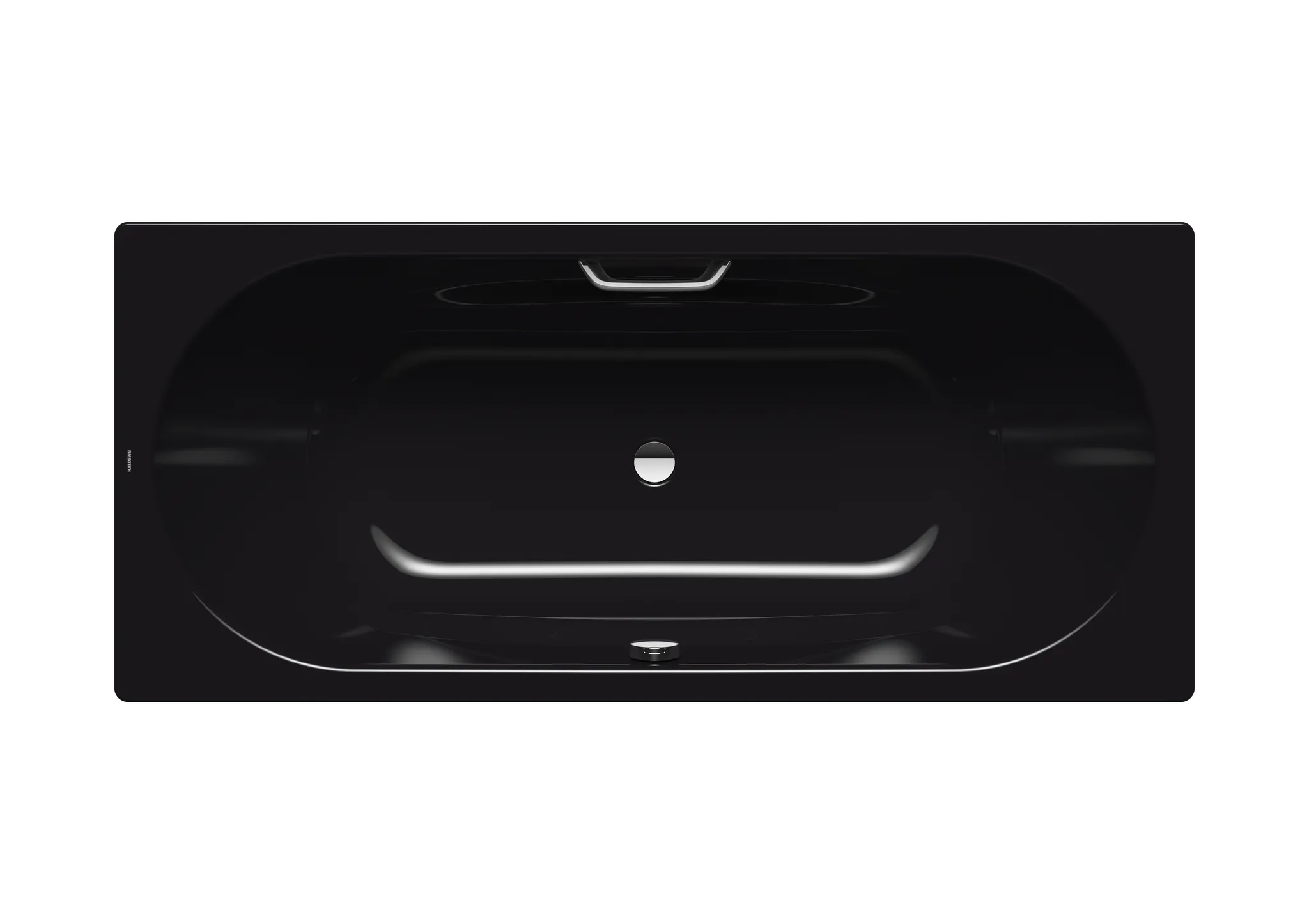 Kaldewei Badewanne „Vaio Duo“ rechteck 180 × 80 cm, mit Grifflochbohrungen in schwarz