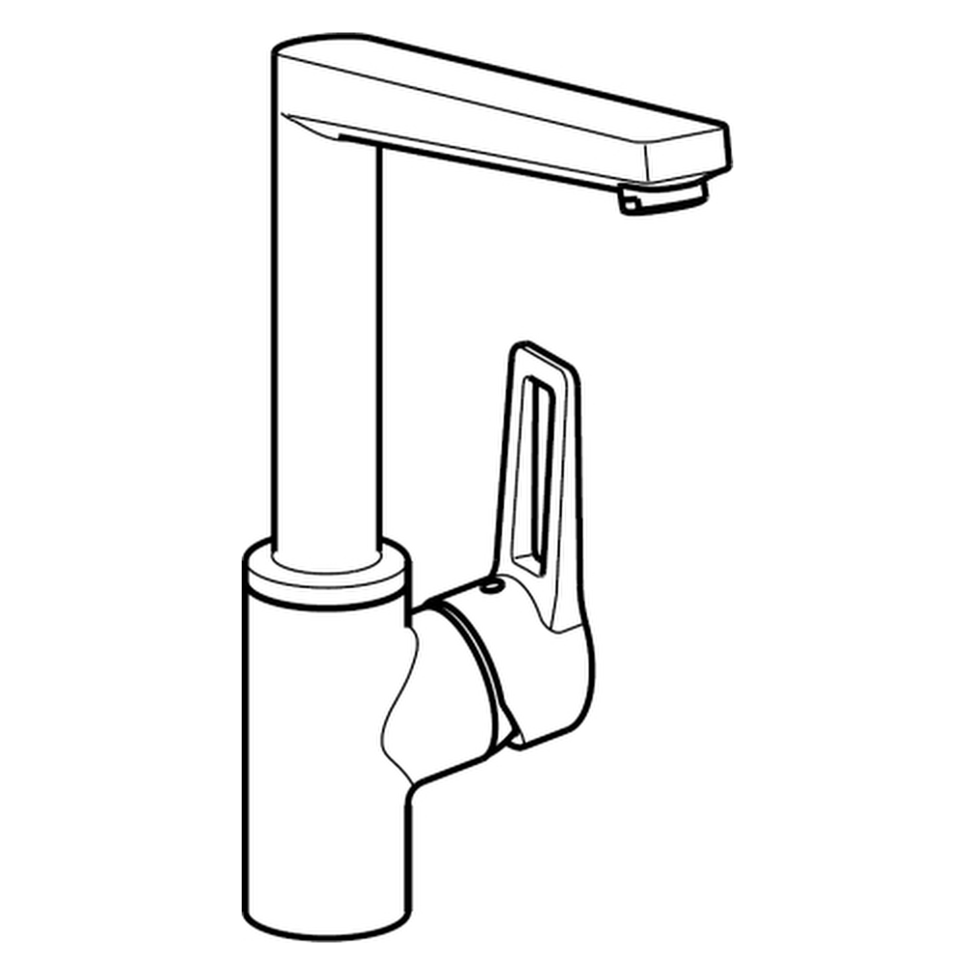 Hansa Einhand-Küchenarmatur „Twist“ Ausladung 193 mm in chrom Hansa Einhand-Küchenarmatur „Twist“ Ausladung 193 mm in chrom