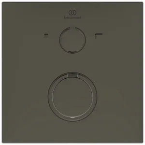 Badethermostat Unterputz Ceratherm C100, Bausatz 2, DIN EN 1717, Rosette 163x163mm, Brushed Gold Badethermostat Unterputz Ceratherm C100, Bausatz 2, DIN EN 1717, Rosette 163x163mm, Brushed Gold