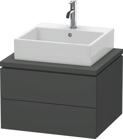 Duravit Waschtischunterschrank wandhängend „L-Cube“ 62 × 40 × 54,7 cm Graphit Matt Duravit Waschtischunterschrank wandhängend „L-Cube“ 62 × 40 × 54,7 cm Graphit Matt