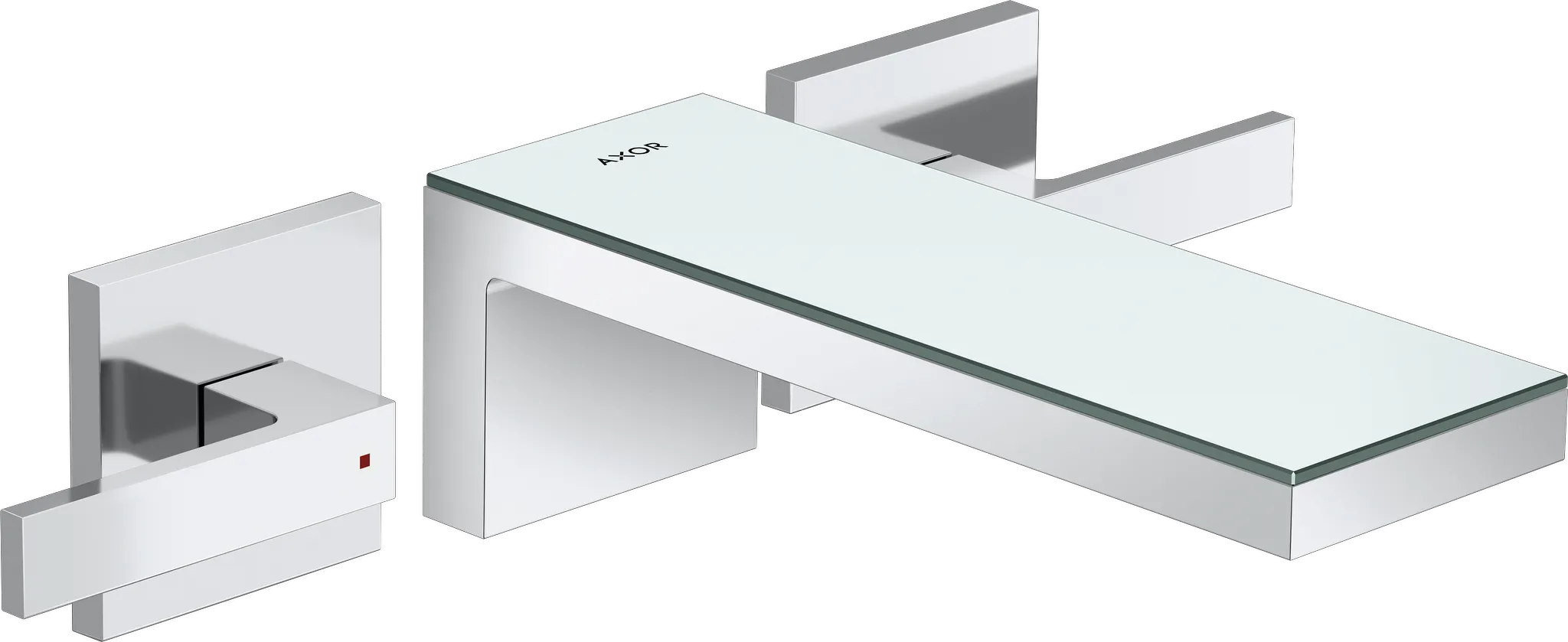 Hansgrohe AXOR MyEdition 3-Loch Waschtischarmatur Unterputz Chrom/Spiegelglas Hansgrohe AXOR MyEdition 3-Loch Waschtischarmatur Unterputz Chrom/Spiegelglas