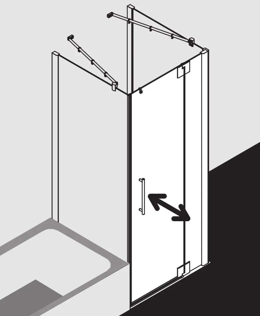 PASA XP PX1WR Pendeltür 1-flügelig mit Festfeld rechts, für Ecke, Höhe 2000 mm, Wanneneinbaumaß 1380-1410 / 1375-1405 mm, Breitenverstellmaß 1370-1400 mm, Glasaußenkante 1355-1385 mm, Farbe Silber Mattglanz, Glas ESG Klar PASA XP PX1WR Pendeltür 1-flügelig mit Festfeld rechts, für Ecke, Höhe 2000 mm, Wanneneinbaumaß 1380-1410 / 1375-1405 mm, Breitenverstellmaß 1370-1400 mm, Glasaußenkante 1355-1385 mm, Farbe Silber Mattglanz, Glas ESG Klar