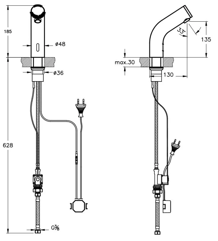 VitrA Sento Kids Aquatech-Waschtischmischer mit Sensorik für Netzanschluss Chrom/Grün VitrA Sento Kids Aquatech-Waschtischmischer mit Sensorik für Netzanschluss Chrom/Grün
