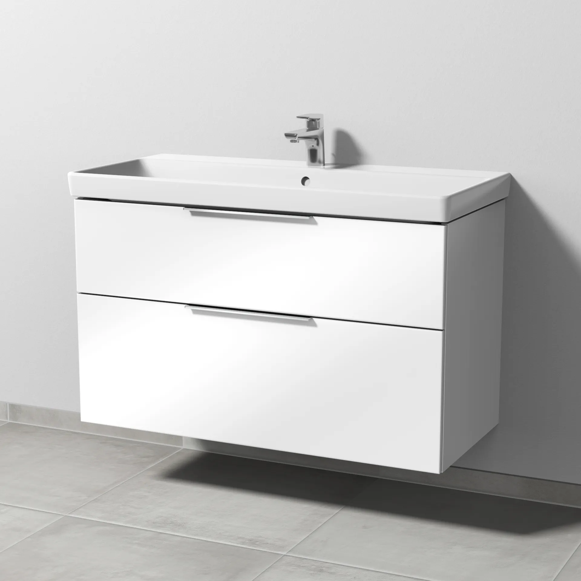 Sanipa Waschtischunterschrank „3way“ 976 × 580 × 452 mm in Weiß (glanz) Sanipa Waschtischunterschrank „3way“ 976 × 580 × 452 mm in Weiß (glanz)