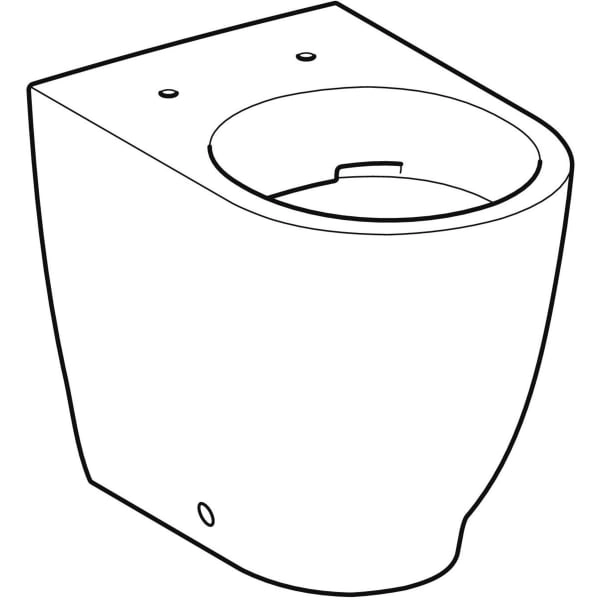 Stand-Tiefspül-WC „Acanto“ 35 × 42,5 × 51 cm, ohne Spülrand